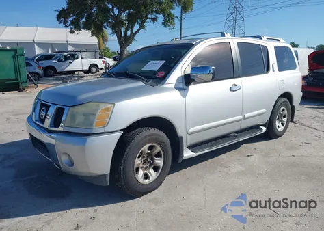 2004 Nissan Pathfinder Armada Le z USA, uszkodzony, nr VIN 5N1AA08B44N745989